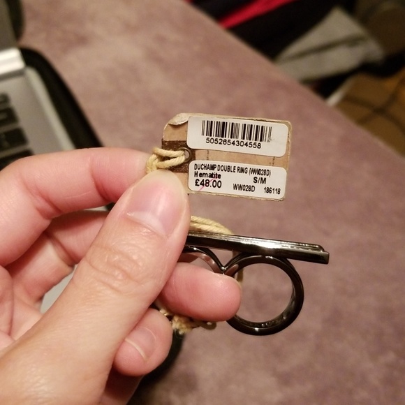 AllSaints Duchamp double ring - Picture 4 of 4